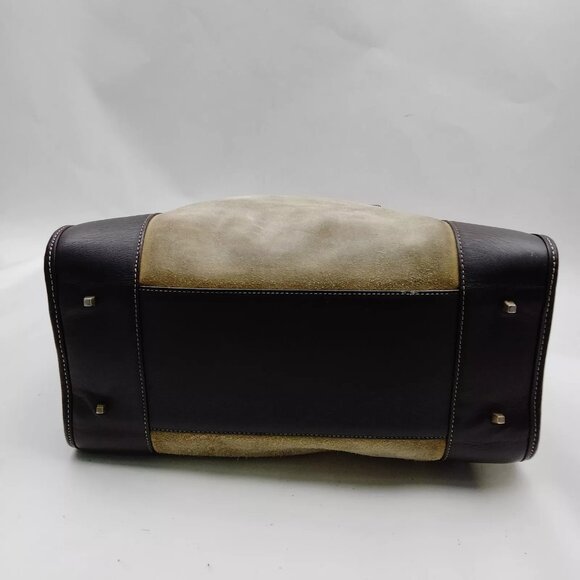 LOEWE Amazona Hand Bag Brown Suede Leather - Picture 5 of 9